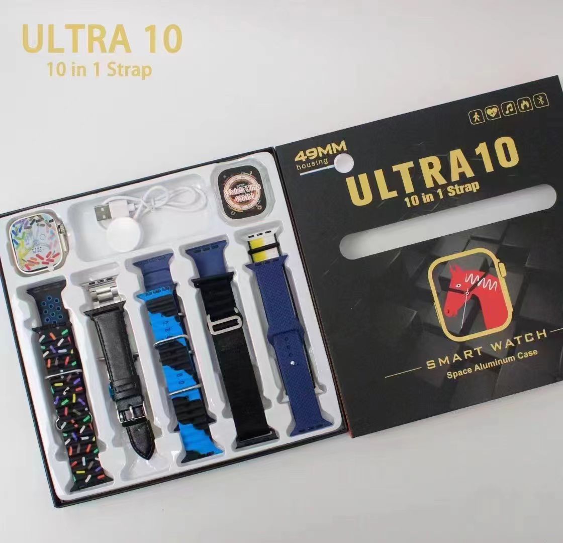 Ultra 10 with 10 straps smartwatch
